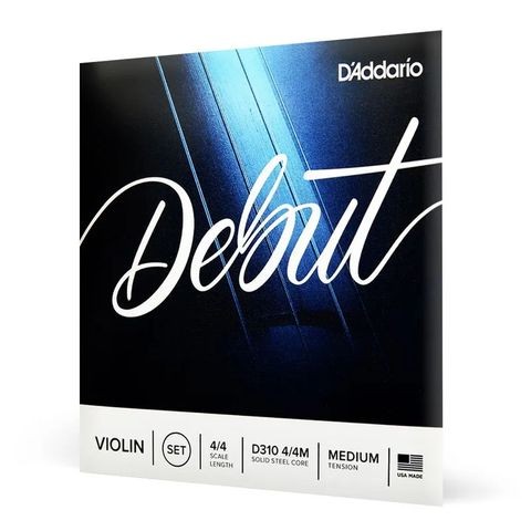 Encordoamento Para Violino Tensão Média D'addario Debut D310 4/4m 
