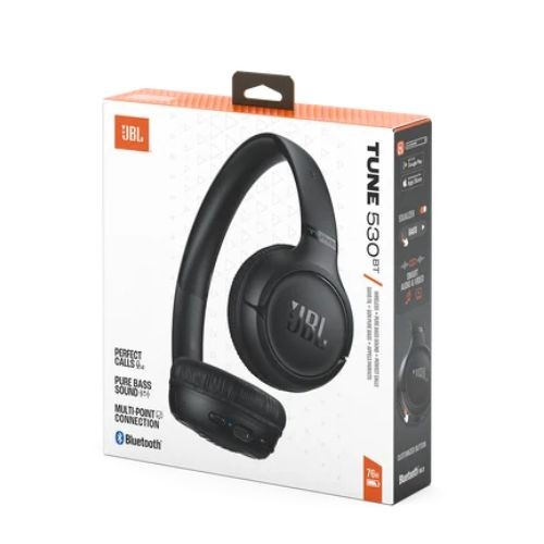 Fone de Ouvido Jbl Tune 530bt Preto Bluetooth 6.0 Pure Bass 76h 