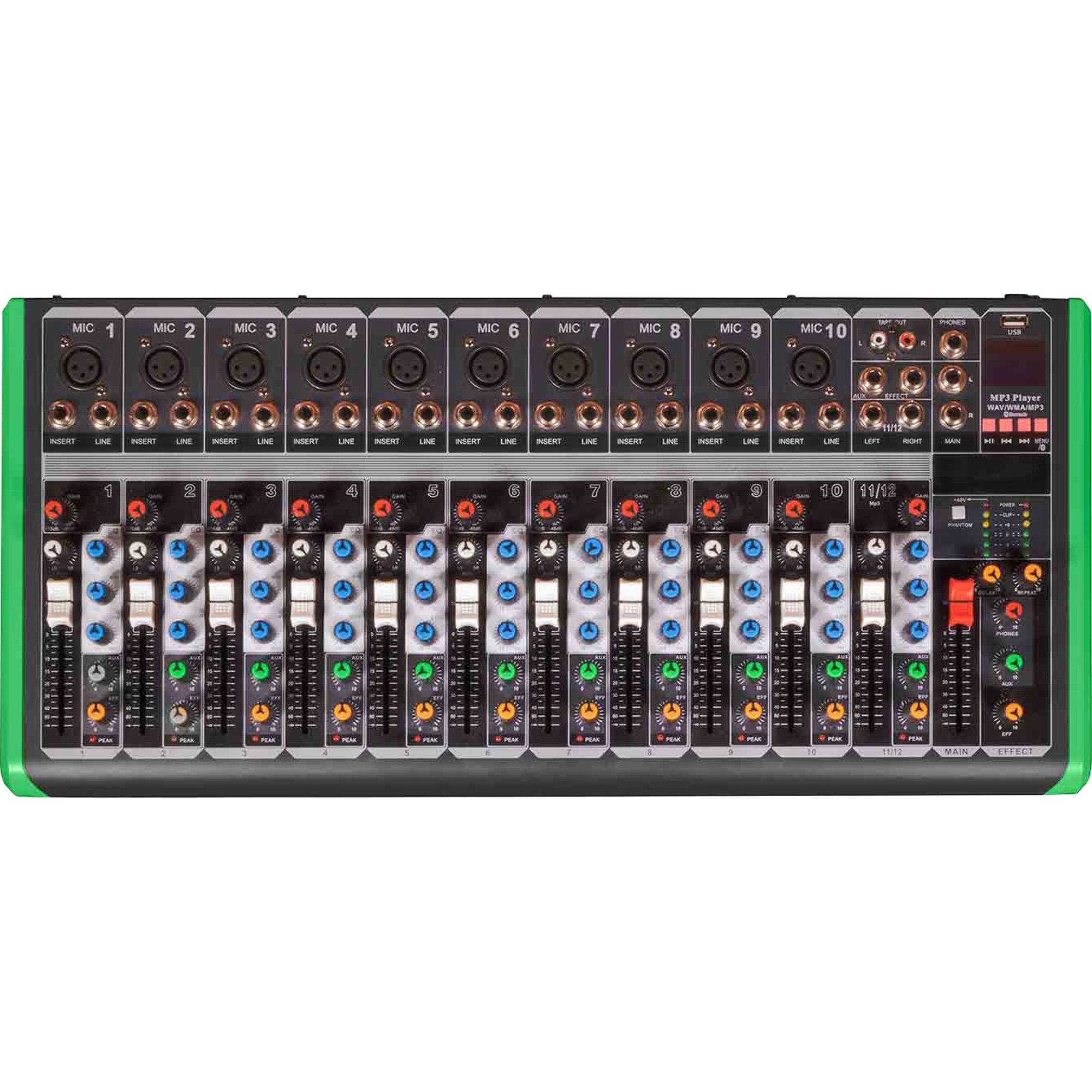 Mesa de Som 12 Canais Pbpm1624bt Probass 