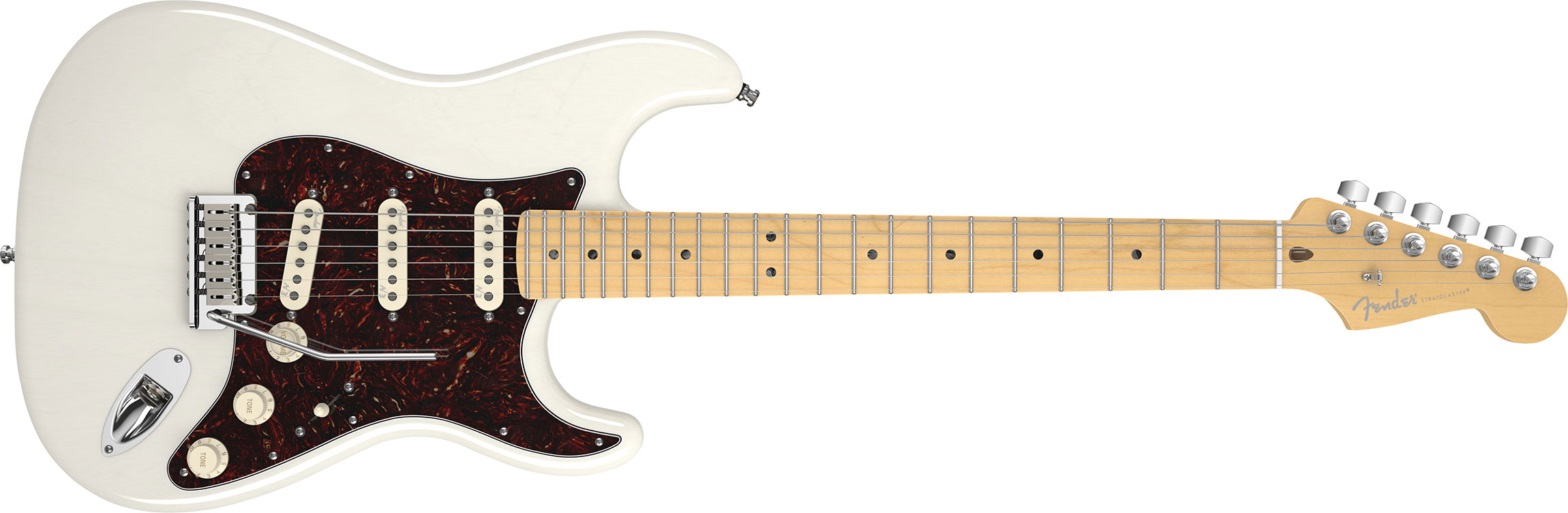 Guitarra Fender 011 9302 - am Deluxe Ash Stratocaster - 701 - White Blonde 