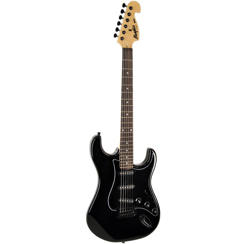 Guitarra Memphis Mg32 Strato Preto Fosco 