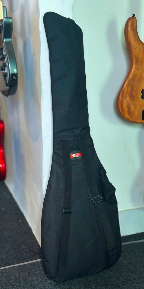 Bag Para Contrabaixo Fender Fb405 Preta Com Acolchoamento 5 Mm, Alças de Mochila e Bolso Frontal 