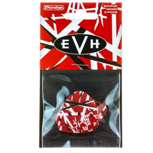 Palheta Dunlop Evh Eddie Van Halen Frankenstein Max-grip 0.60mm Evhpt02 Com 6 Unidades 