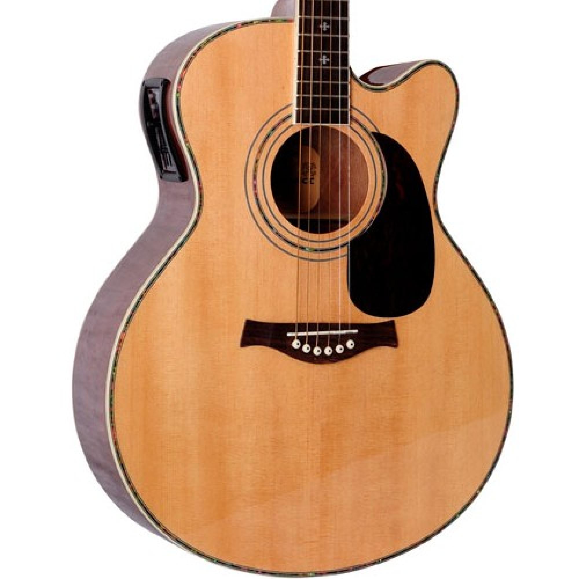 Violão Eletroacústico Jumbo Cutaway Aço Gf-4 Ceq Natural Giannini 