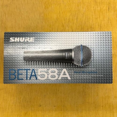 Microfone Dinâmico Shure Beta 58a Supercardioide Xlr Para Vocal Profissional 