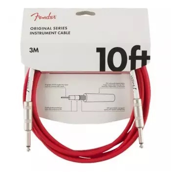 Cabo Fender Original Series 3m P10/p10 Vermelho Fiesta Red 