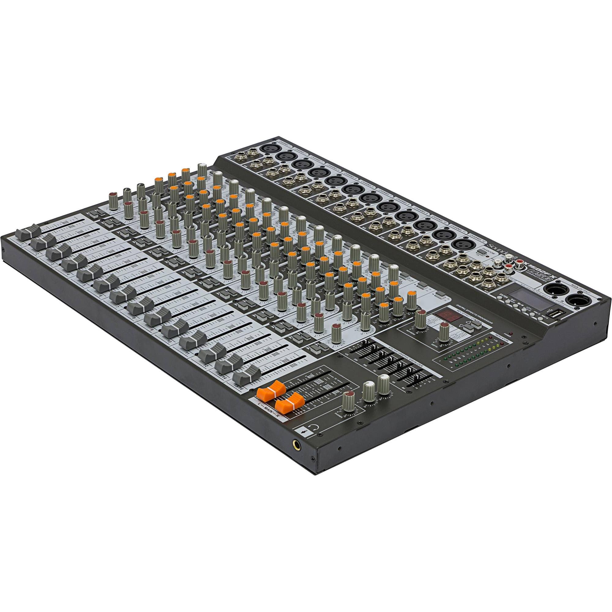 Mesa de Som 16 Canais Usb Sx1602fx Preto Soundcraft 