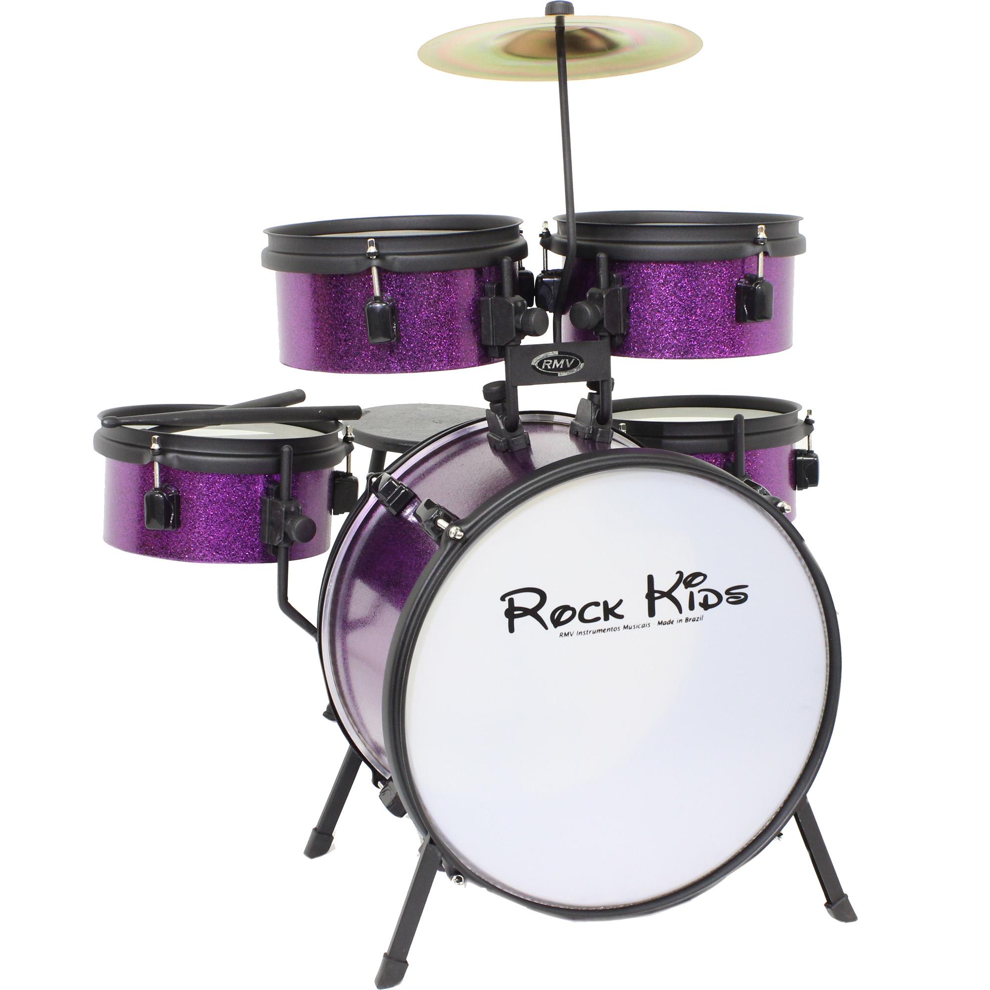 Bateria Infantil Rock Kids Purple Rmv 