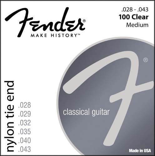 Encordoamento Fender Violão Nylon Medio 100clr  