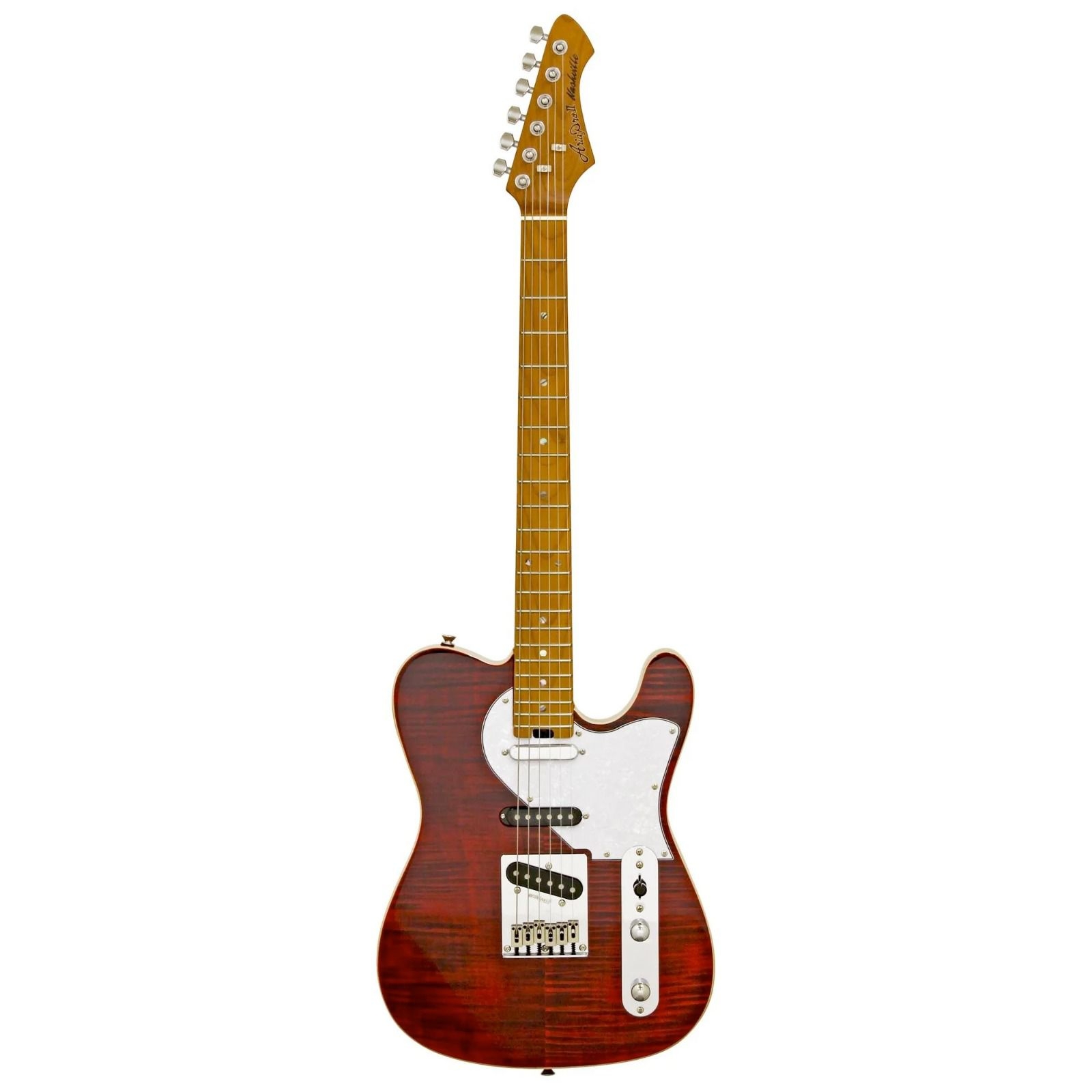 Guitarra Aria Pro ii 615-mk2 Nashville Ruby Red 