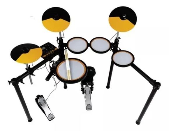 Bateria Eletrônica Nagano Pocket Tech Ntu-02 7 Pads Com Cruso Grátis 