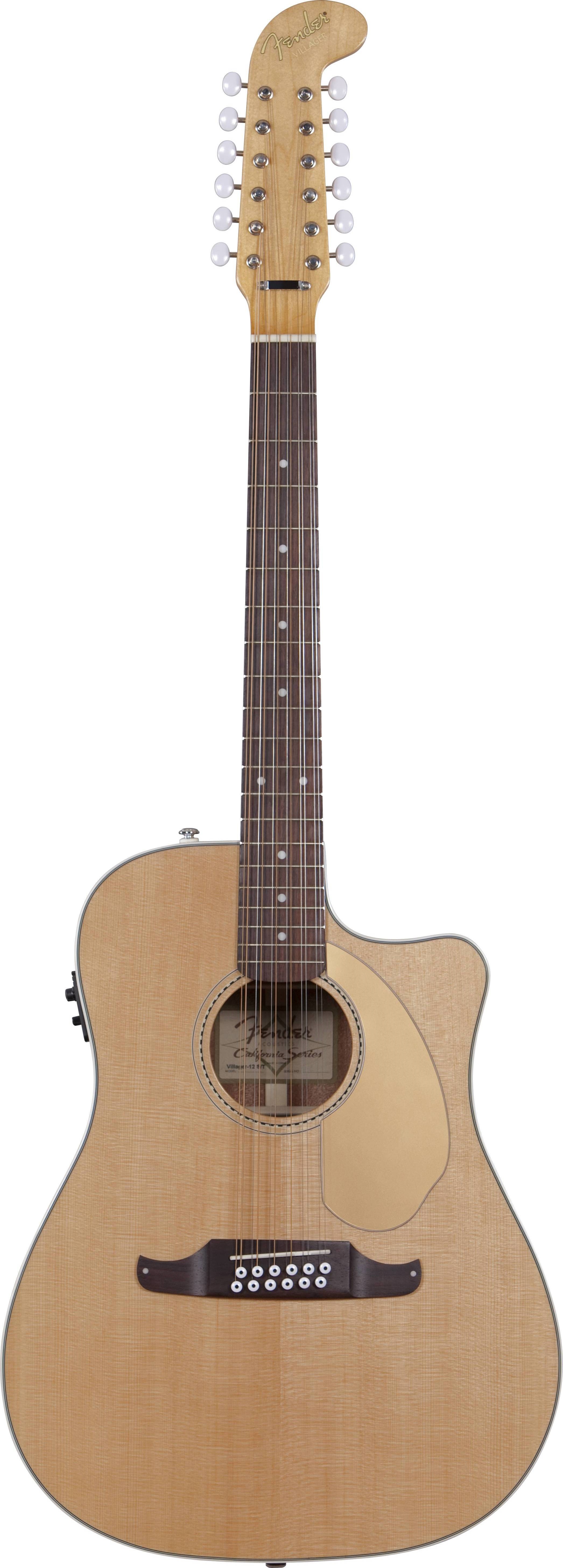 Violão Fender Villager Sce 12 Cordas Aço Elétrico Natural 