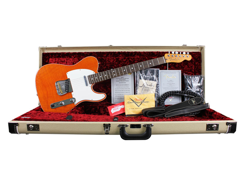 Guitarra Fender 923 0923 - Telecaster Custom Deluxe Bound Nos - 822 - Sunset Orange Transparent 