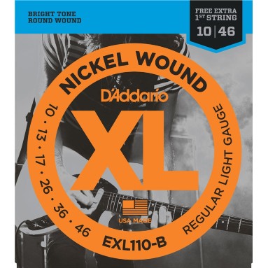 Encordoamento D'addario Guitarra 010 Exl110-b 