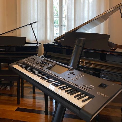 Teclado Yamaha Genos2 Workstation Arranjador 76 Teclas Fsx Com Aftertouch 