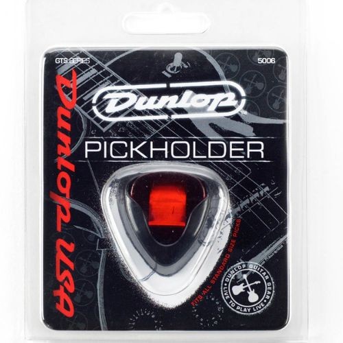 Porta Palheta Dunlop Ergo 5006si Preto Adesivo Para Guitarra Violão e Baixo 