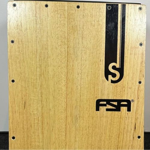 Cajon Fsa Standard Fs2504 Cerejeira Eletroacústico Com Captação Dupla 