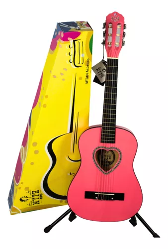 Violão Infantil Myth Acustico Nylon Pro Fire Mt34n Pink 