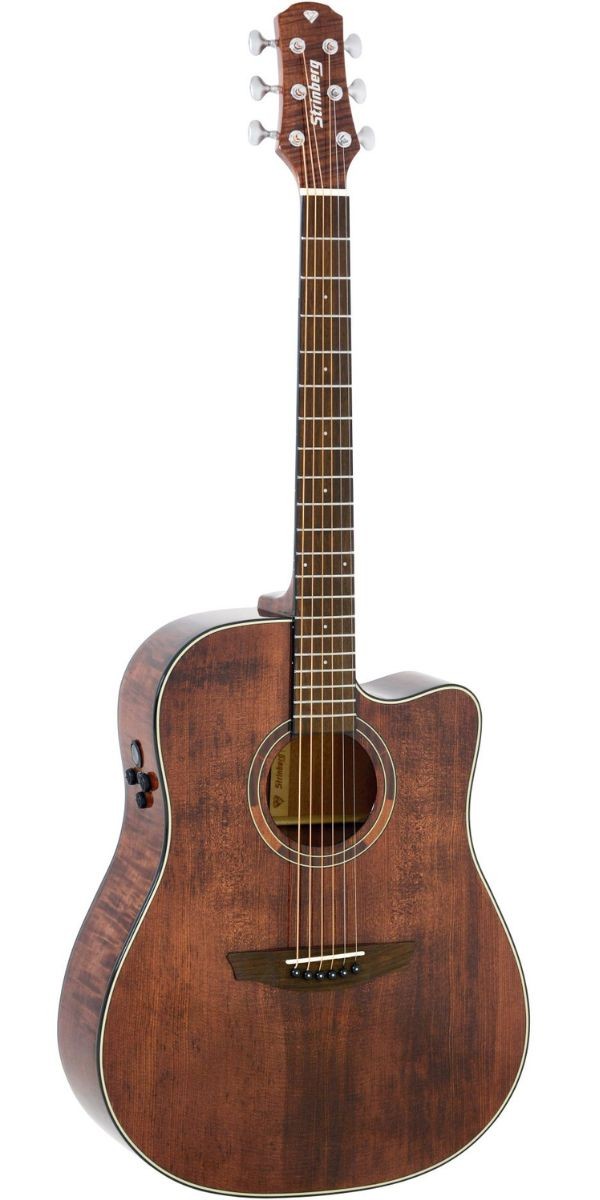 Violão Strinberg Diamond Dd1c sm Smoked Gloss Folk Eletroacústico Aço Com Bag 