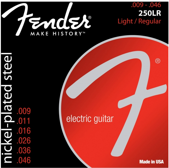 Encordoamento Fender Guitarra 009 Nickel 250lr               