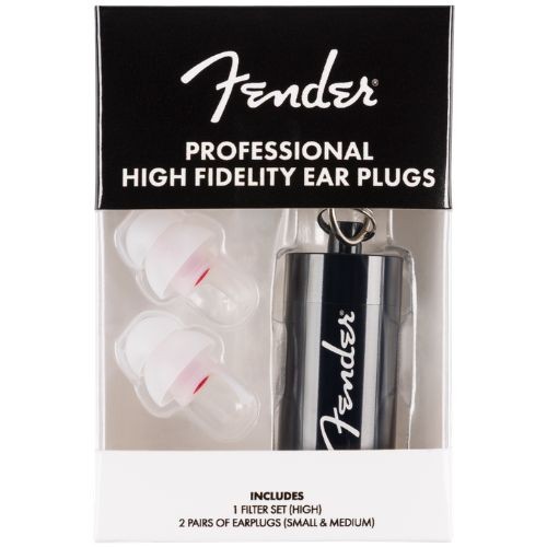Protetor Auricular Fender Professional Hi-fi Ear Plugs 20db Para Músicos 