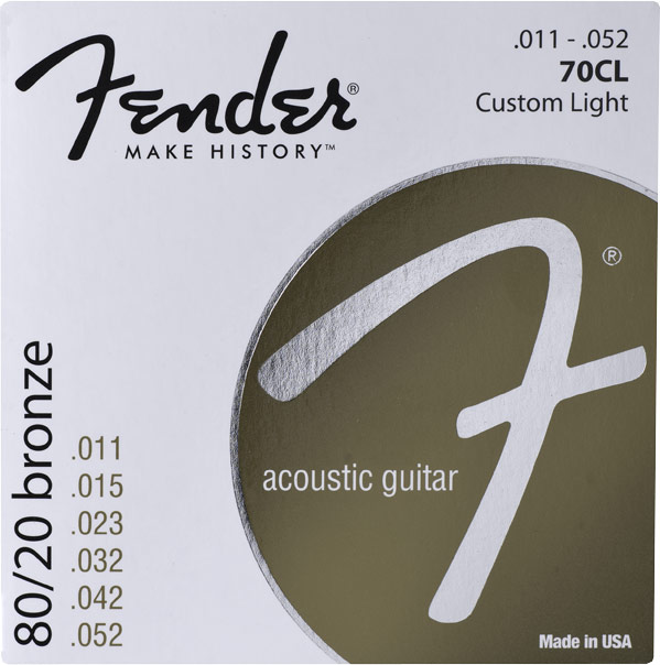 Encordoamento Fender Violão Aço Bronze 011   