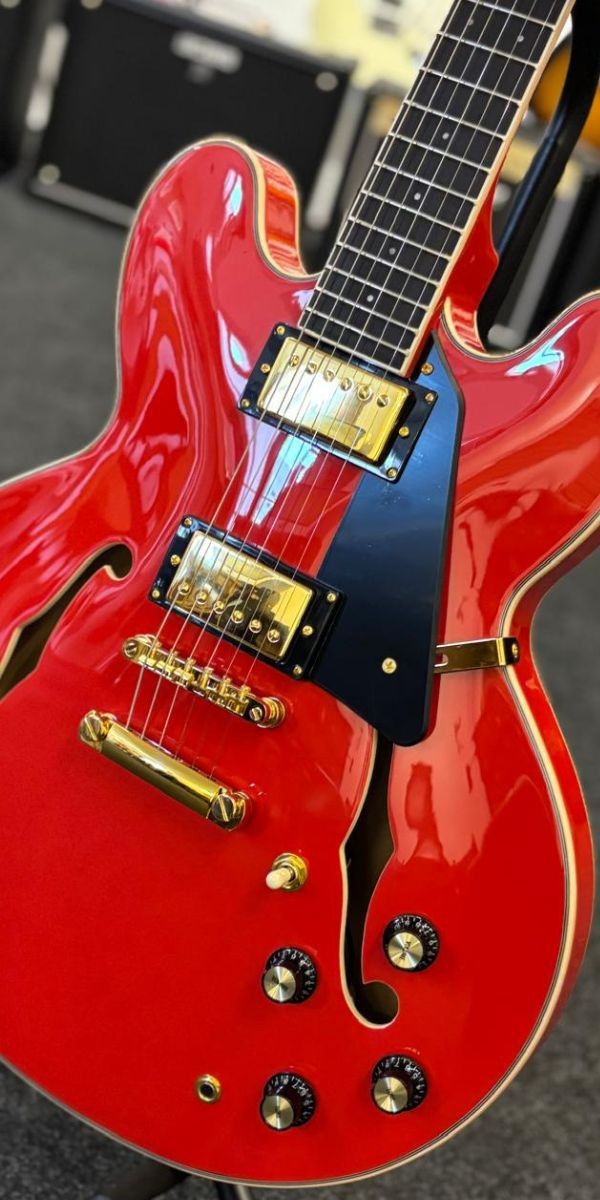 Guitarra Elétrica Giannini Sonic Deluxe Diamond Gae06 Dlx rd Red Semiacústica 