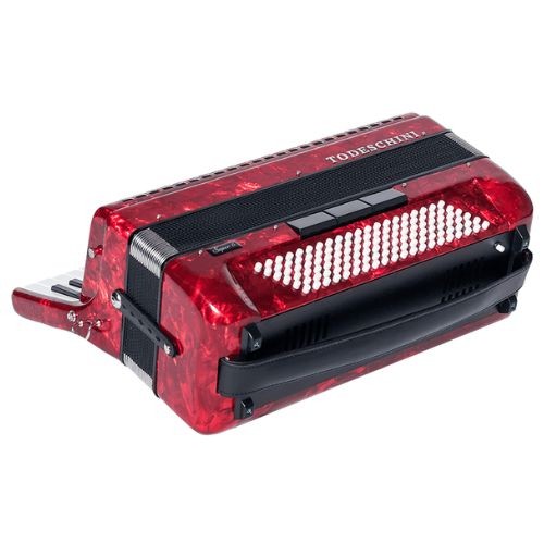 Acordeon Todeschini 41 Teclas e 120 Baixos Vermelho Com Bag Yw827 
