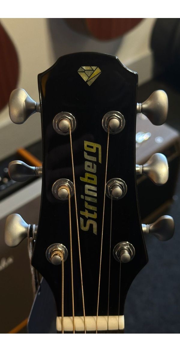 Violão Aço Elétrico Cutaway Strinberg Diamond Dd5sc Cherry Sunburst Folk Com Case 