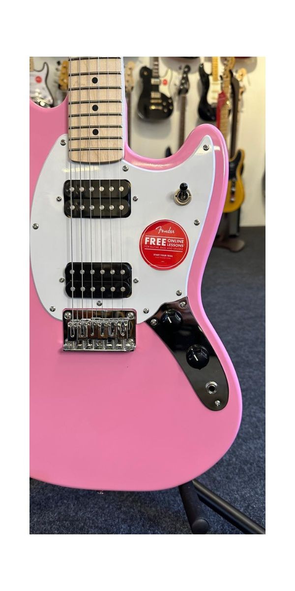 Guitarra Fender Squier Sonic Mustang Flash Pink 