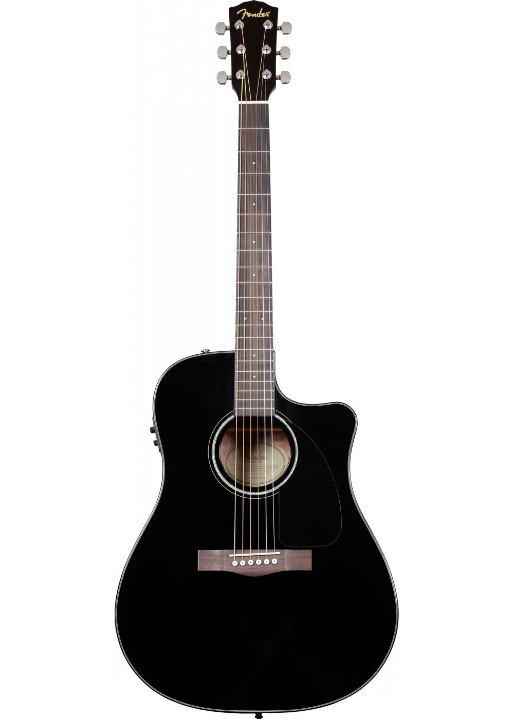 Violão Fender Cd60 Dreadnought Aço Elétrico Preto Com Case 