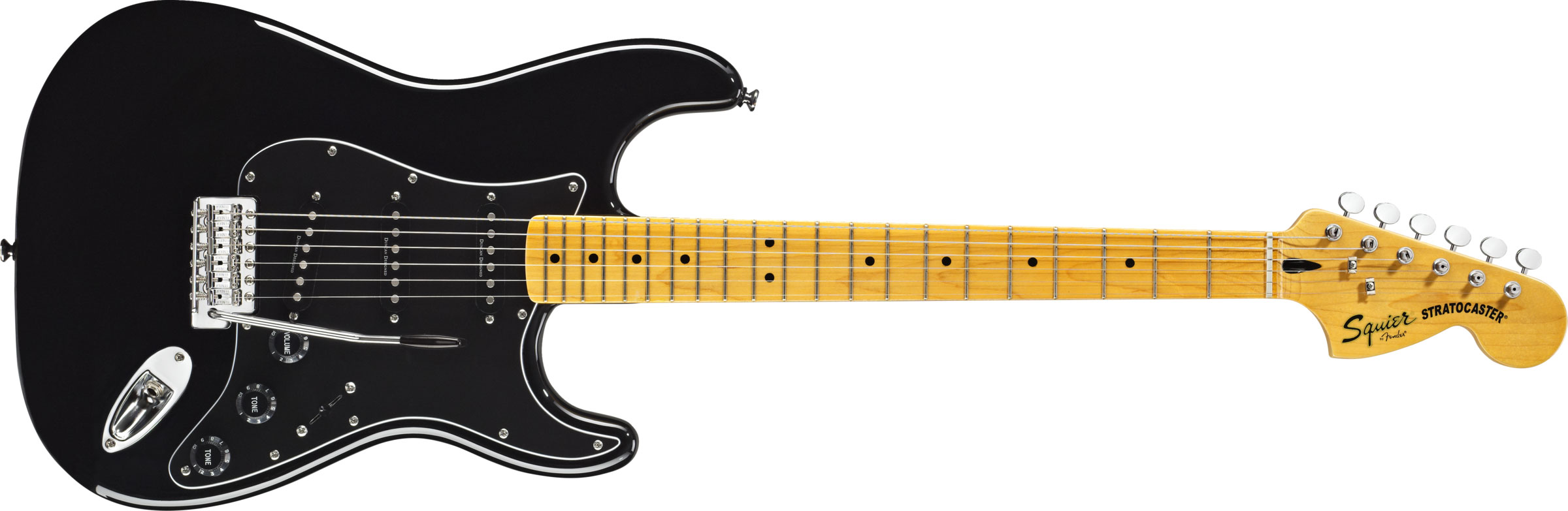 Guitarra Fender Squier Strato Vintage Modified 70s mn Black 