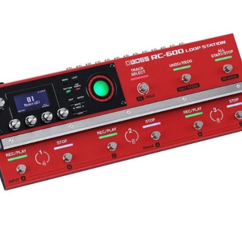 Boss Rc-600 Loop Station Pedaleira de Loop 6 Pistas Estéreo 32-bit 