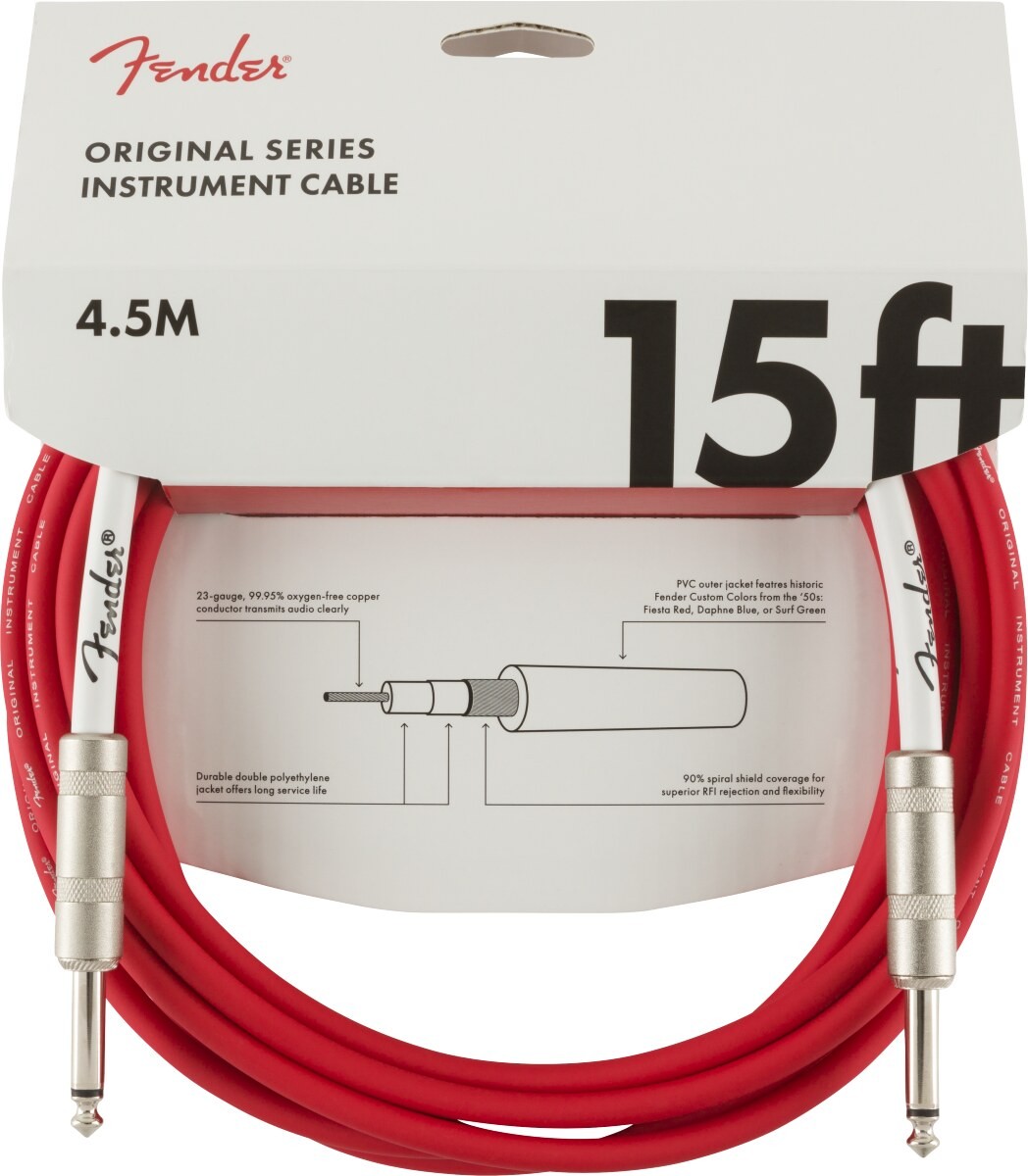 Cabo P10 Fender Original Series 4,5m Fiesta Red 