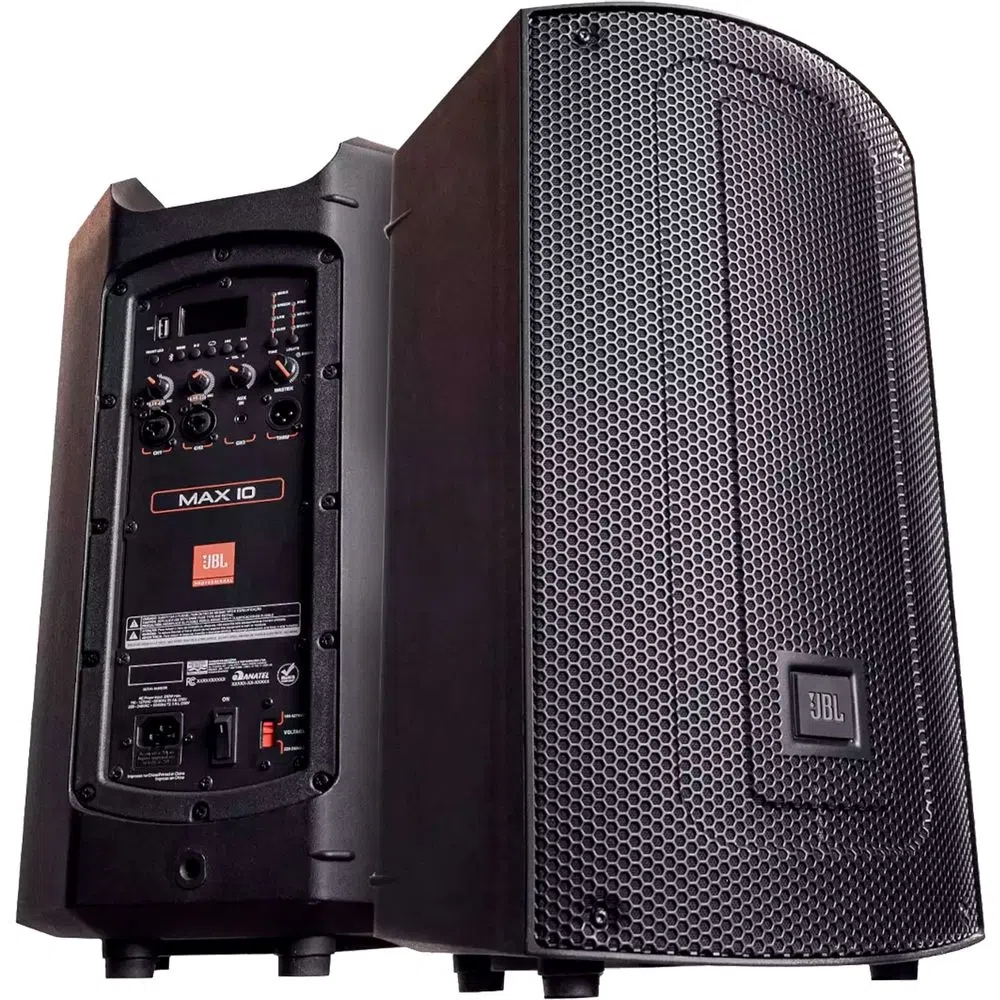 Caixa Ativa Jbl Max 10 de 10" e 250 Watts Rms c 