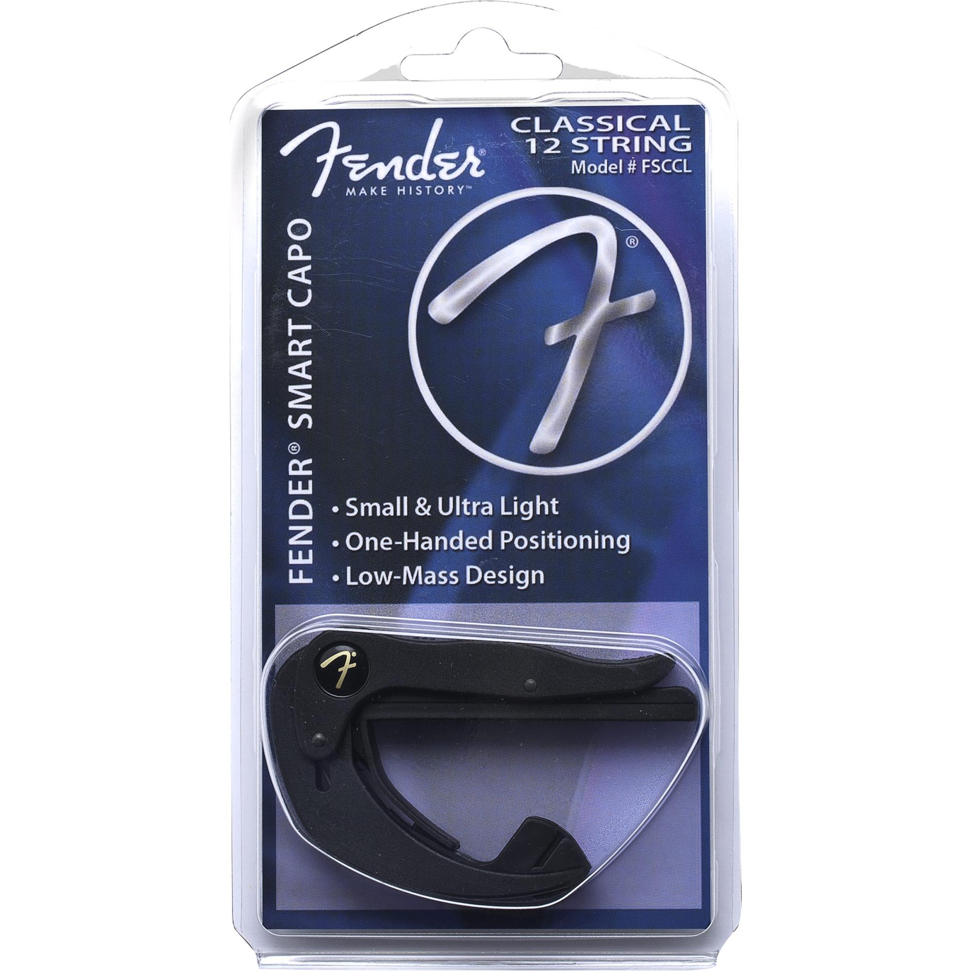 Braçadeira Capotraste Smart Capo 12 Cordas Classical Preta Fender 