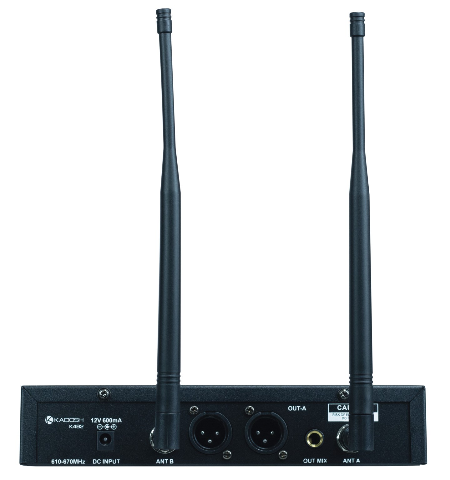 Microfone Sem Fio Duplo Recarregável Kadosh K492mr Uhf 