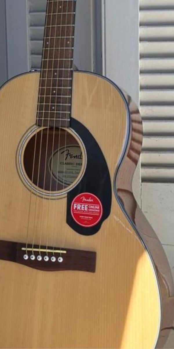 Violão Fender Cp-60s Parlor Natural Aço Com Tampo Sólido Spruce 