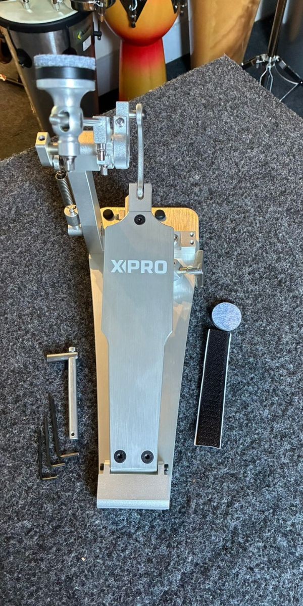 Pedal Bumbo X-pro by c. Ibañez Vortex Direct Drive Ultra Leve em Alumínio Estilo Axis Com Mola Extra 