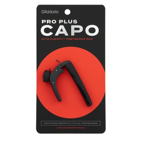 Capotraste de Metal Preto D'addario Pro Plus Pw-cp-19 