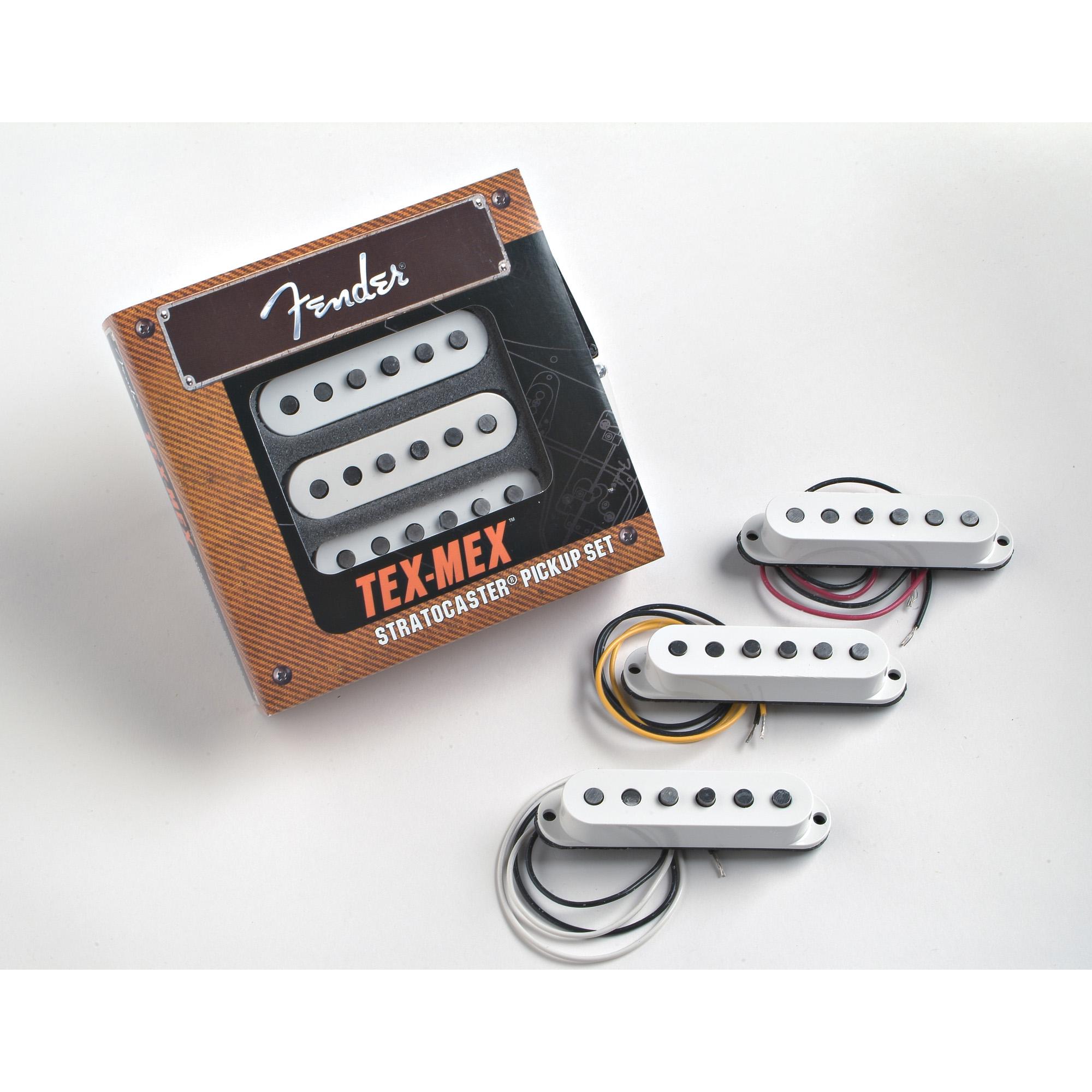 Set de Captadores Para Guitarra Tex-mex Stratocaster Branco Fender 