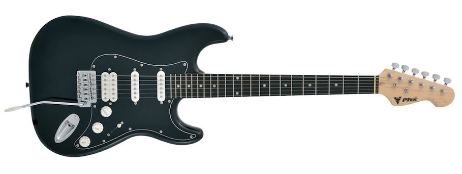 Guitarra Stratocaster Phx Hss Black dg 