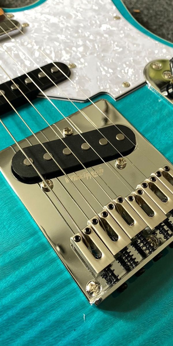 Guitarra Aria Pro ii 615-mk2 Nashville Tqbl Turquoise Blue Alnico v 