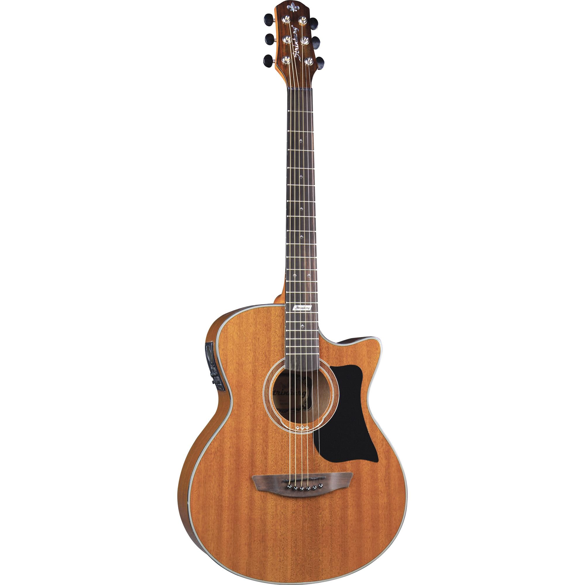 Violão Eletroacústico Artístico Aço Aw58c Mahogany Satin Strinberg 