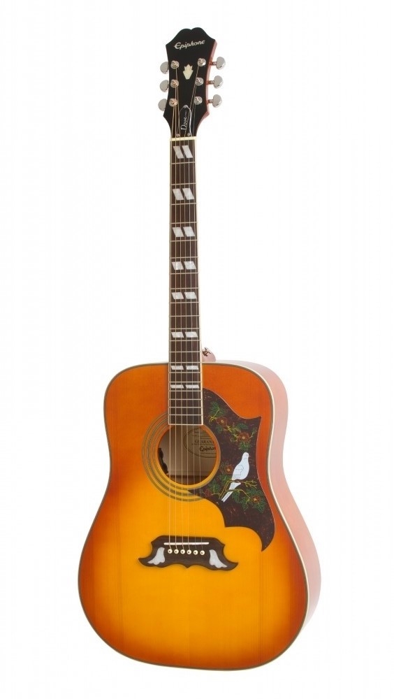 Violao Epiphone Aco Eletr Dove Studio Appetite Amber 