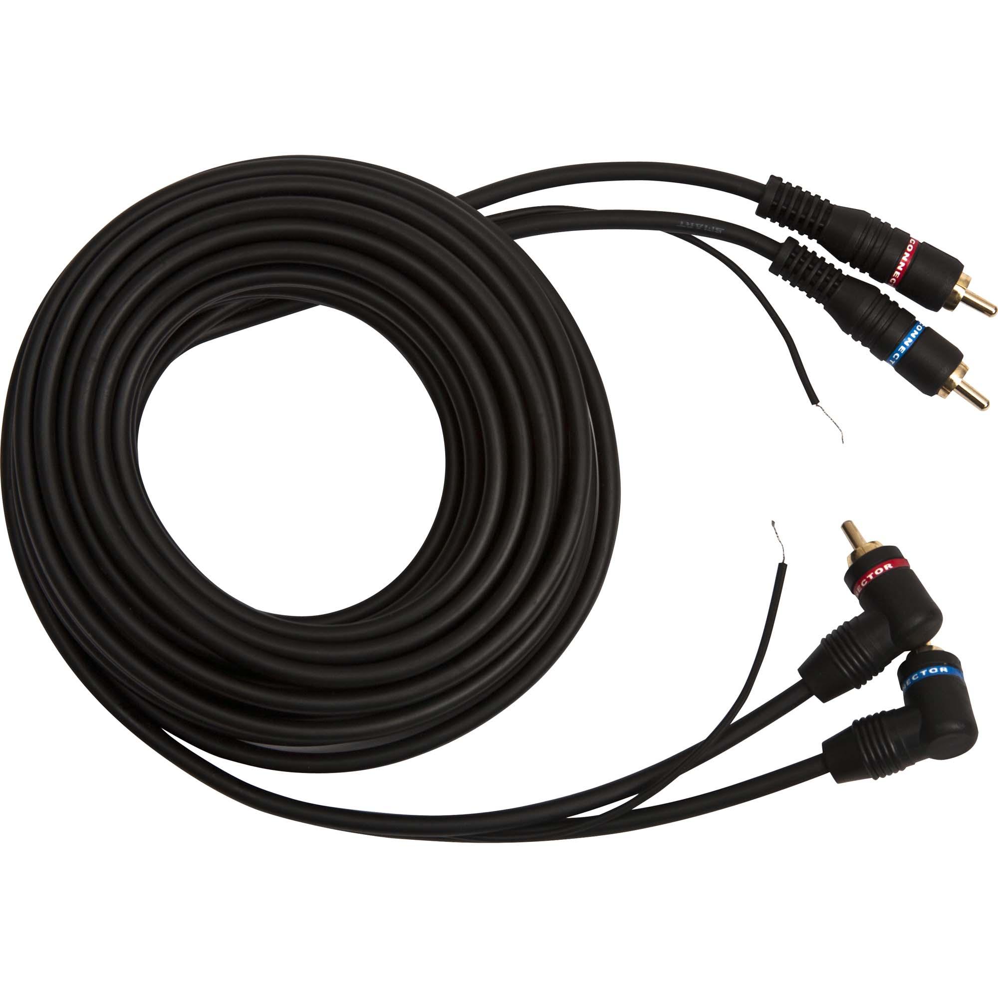 Cabo 2 Rca Macho + Terra x 2 Rca 90° Macho + Terra 1,5m Cbrc0006 Preto Storm 