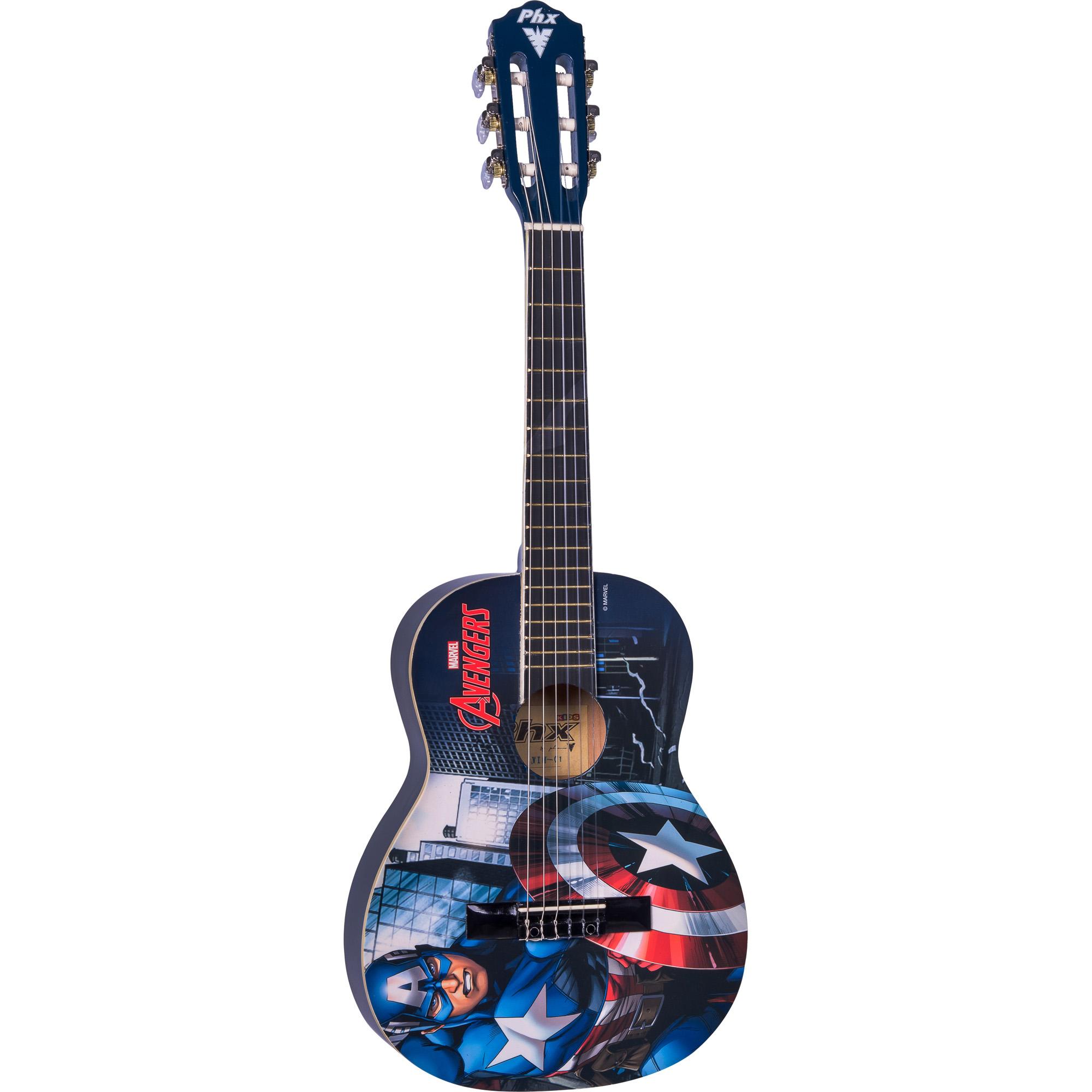 Violão Acústico Infantil Nylon 30" (1/4) Marvel Capitão América Vim-c1 Phx 