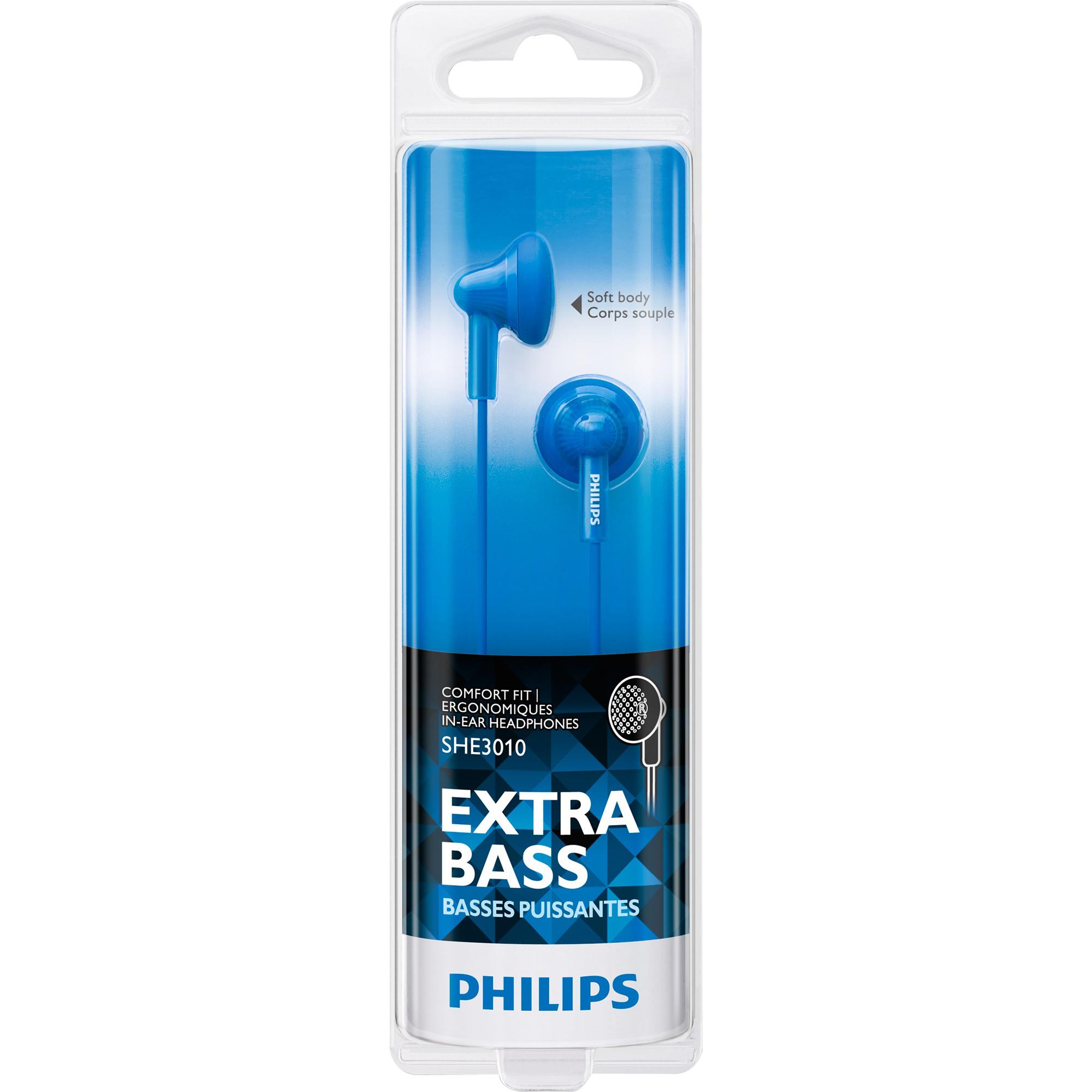 Fone de Ouvido Com Graves Extras She3010bl/00 Azul Philips 