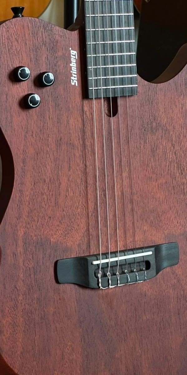 Violão Strinberg Soul Ssc60 Mgs Nylon Elétrico Semi-sólido Cutaway Com Bag 