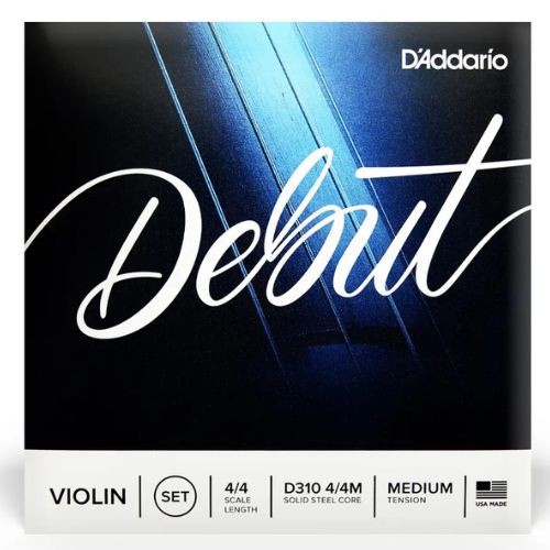 Encordoamento Para Violino Tensão Média D'addario Debut D310 4/4m 